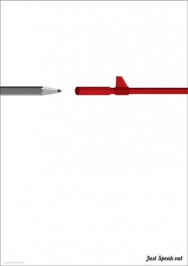 Just Speak Out - 853 #design #cheang #speech #ck #freedom #poster