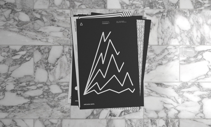 arcadia data branding black and white geometry minimal beautiful designer Casey Martin inspiration designblog mindsparkle mag www.mindsparkl
