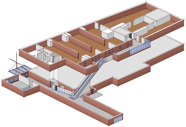 the Southstreet Seaport Museum #illustration #isometric #architecture #vector