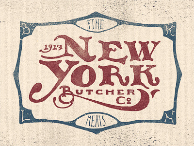 New York Butcher Co by Adam Trageser #inspiration #creative #lettered #personalized #design #illustration #logo #hand