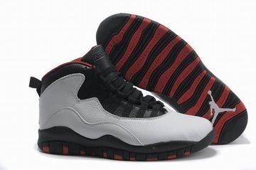retro jordan x sneakers white black red #shoes