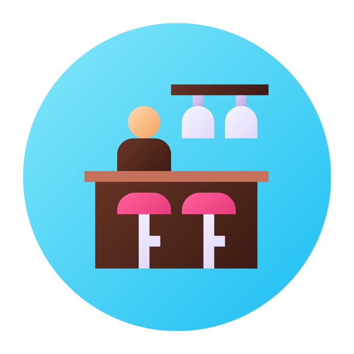 See more icon inspiration related to waiter, bunting, food and restaurant, alcoholic drinks, pub, pint, cheers, worker, professional, user, beer, mug, alcohol, bar, bottle and drink on Flaticon.