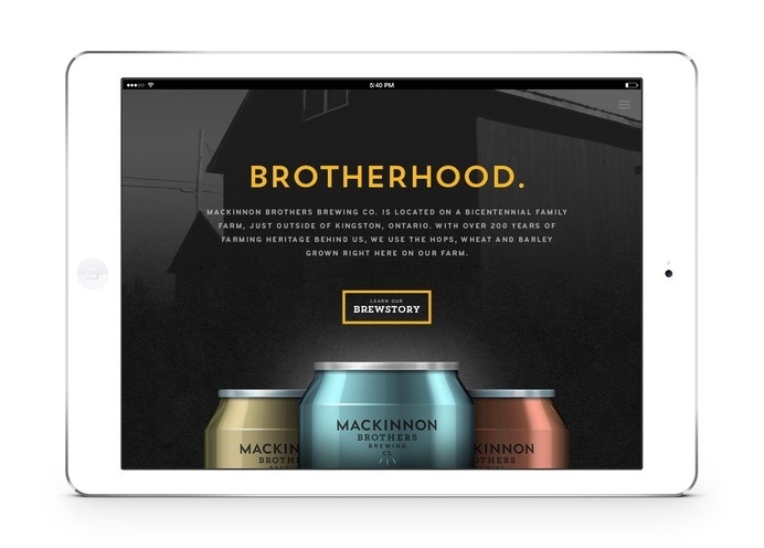 MacKinnon Brothers Brewing Co. #brewery #beer #canada #branding #packaging #design #ui #website #craft #package