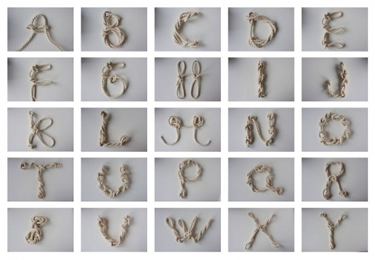Abekilling - Marie Brodersen #knot #typeface #monkey