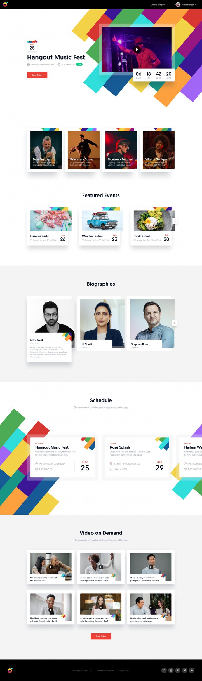 Events Template