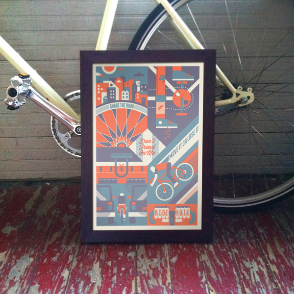 Don't Tread on Me Poster #script #color #letterpress #two #wisdom #poster