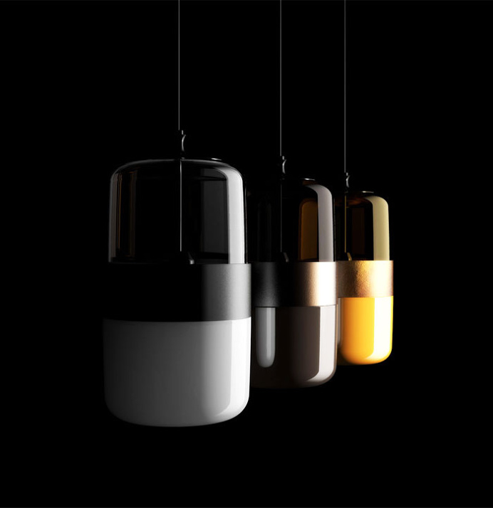 Three Color Futura Lamps