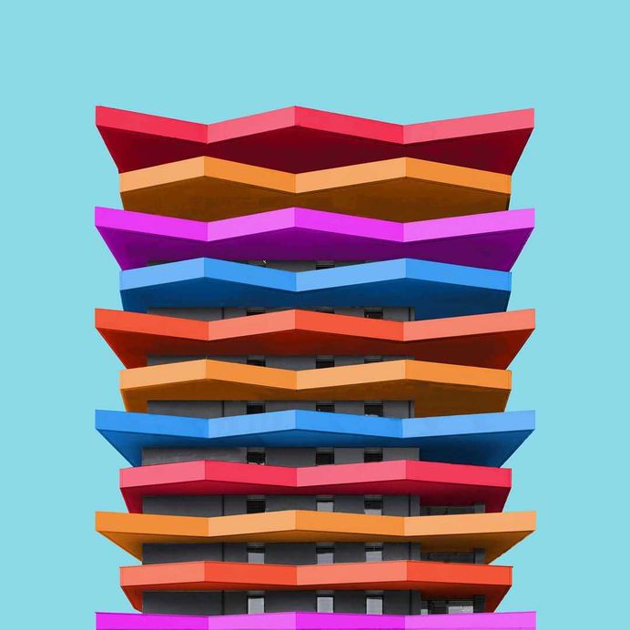 Colorful and Minimalist Architecture Photography by Paul Eis
