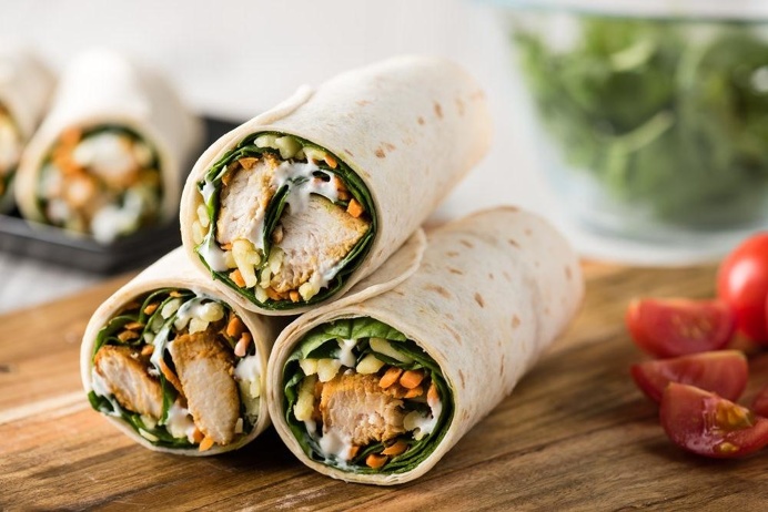 Receta de envoltura de pollo tandoori