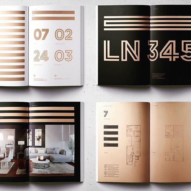 Brochure para proyecto inmobiliario, LN345 de C&J #brochure #design #graphicdesign #ln345 #designinspiration #mutantestudio #buildingidentit