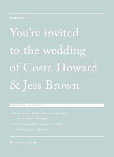 Cos - Wedding Invitations #paperlust #weddinginvitation #weddinginspiration #design #paper #card #print #digitalcards