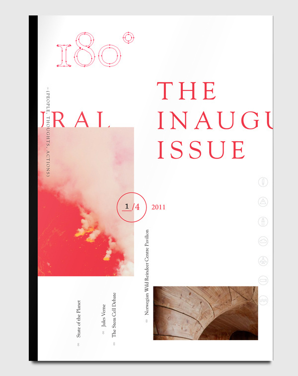 180° on Behance #print #magazine #typography
