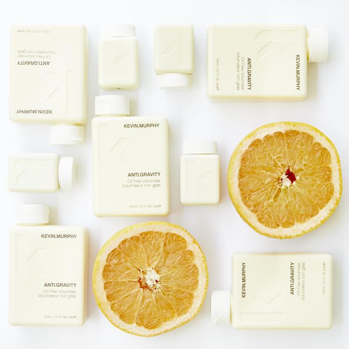 ANTI.GRAVITY is an oil free volumiser and texturiser to create bigger, thicker hair instantly. #lovekm #hair #volume #kevinmirphy #grapefruit #haircare #beautifulhair