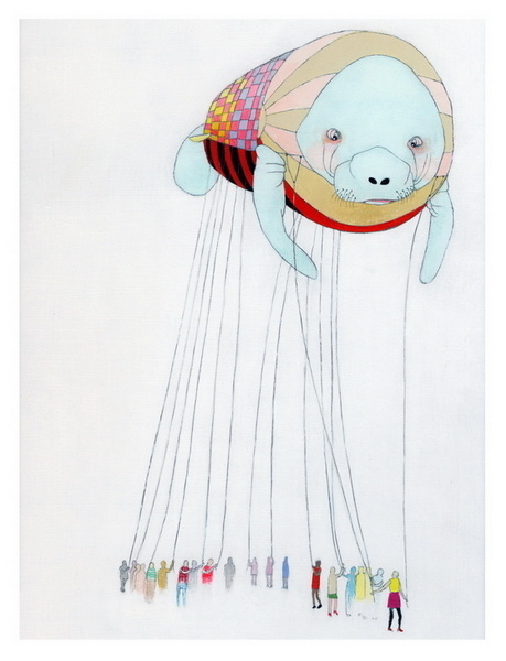 Float print by Jennifer Davis #illustration #poster