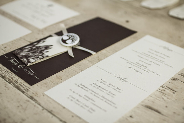 A brand for Tomas and Teresa's wedding. on Behance #wedding #menu #pins #favini crush