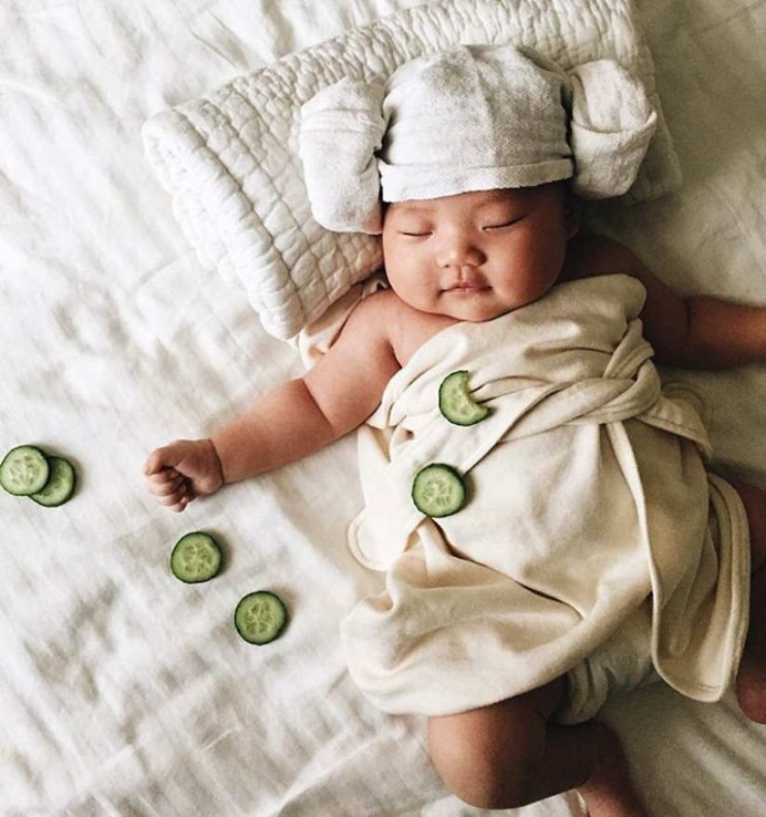 Laura Izumikawa Dresses Her Napping Baby in Cosplay Outfits