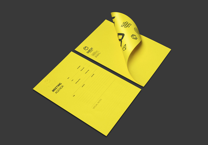 Letter Head #logotype #stationary #yellow #head #letter #brand #identity #bratus