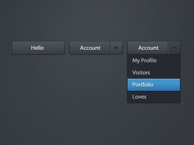 Dribbble - Butttons by Maki Myers #menu
