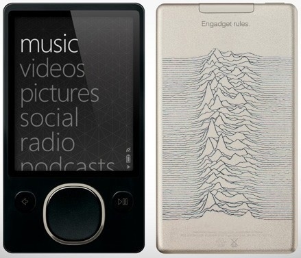 Limited Edition Joy Division Zune makes us dance, dance, dance to the radio -- Engadget #unkown #zune #packaging #pleasures #music
