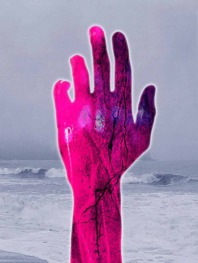 #Rose #Sea #Blue #Hand #Light #Nikoloz Bionika