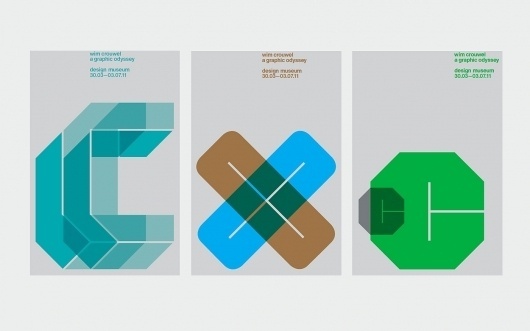 Spin x Design Museum: Wim Crouwel Posters / Collate #grid #poster #crouwell