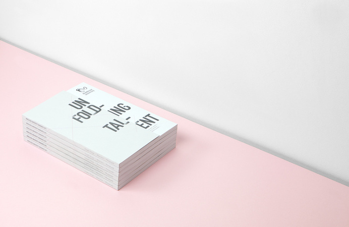 All Works Co. Unfolding Talent #print #allworksco #graphicdesign #london #minimal #art #brochure #format #catalogue