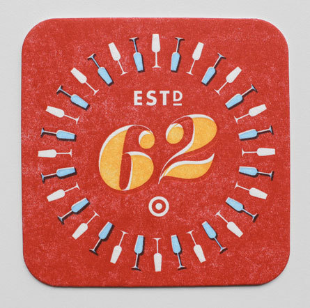 Allan Peters Target via www.mr cup.com #type #design #letterpress #coasters