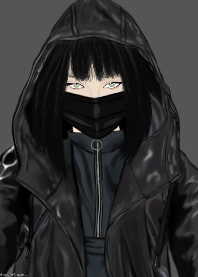 Masked Girl by leandrolucasarts