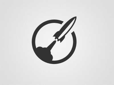 Dribbble - Whoooooosh! by Mariusz CieÅ›la #icon #logo #rocket #minimal