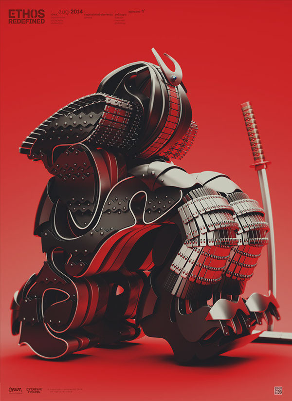 ETHOS-Redefined on Behance #shading #texture #letterforms
