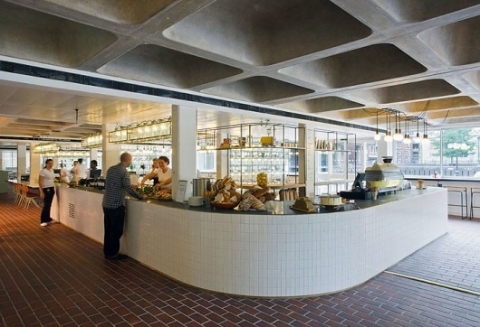 SHH lead all-star cast in design of Barbican Foodhall and Lounge | Yatzer #market #interiors #roof #architecture #tile
