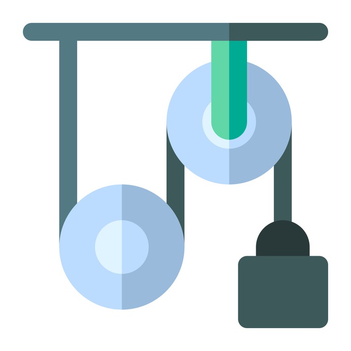 See more icon inspiration related to weight, pulley, construction and tools, gearing, sheave, lifter, hooks, physical, lever, physics, mechanism and education on Flaticon.