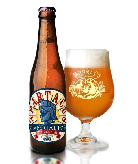 Murray's Spartacus Imperial IPA #packaging #beer #label #bottle