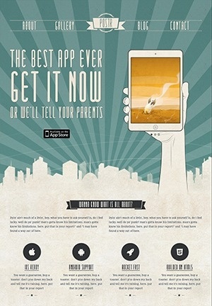iPad Mini Design #textured #design #web #vintage