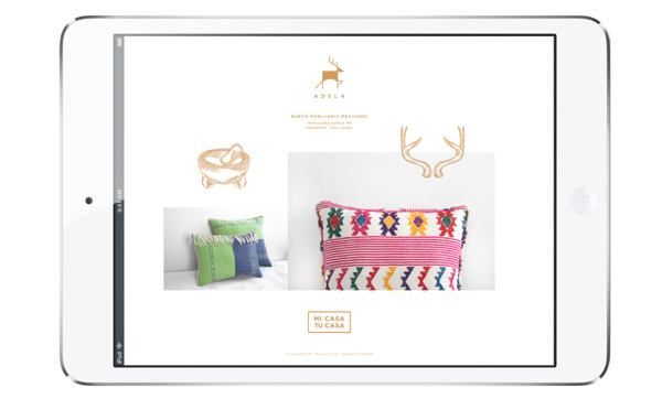 Adela on Behance #page #ipad #mexico #product #textile #adela #web
