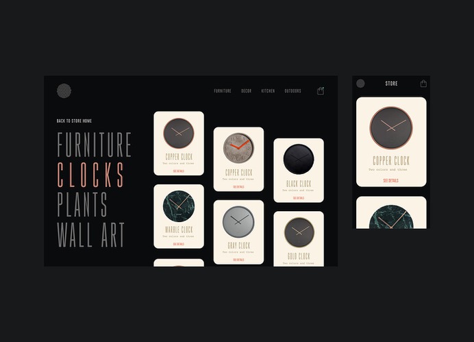 Ecommerce Furniture Store Web Design Case Study on Behance