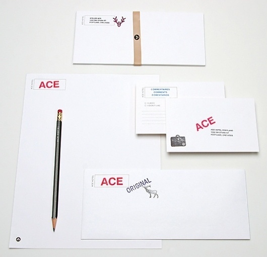 The Official Manufacturing Company / Work / Ace Hotel / Collateral #stamp #branding #ace #hotel #omfg