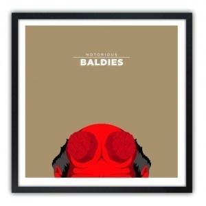 Notorious Baldie HELLBOY by Mr Peruca #print