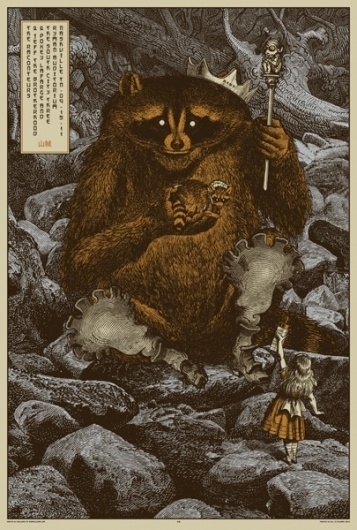 GigPosters.com - Raconteurs, The - Jeff The Brotherhood - Pokey Lafarge And The South City Three #illustration #poster