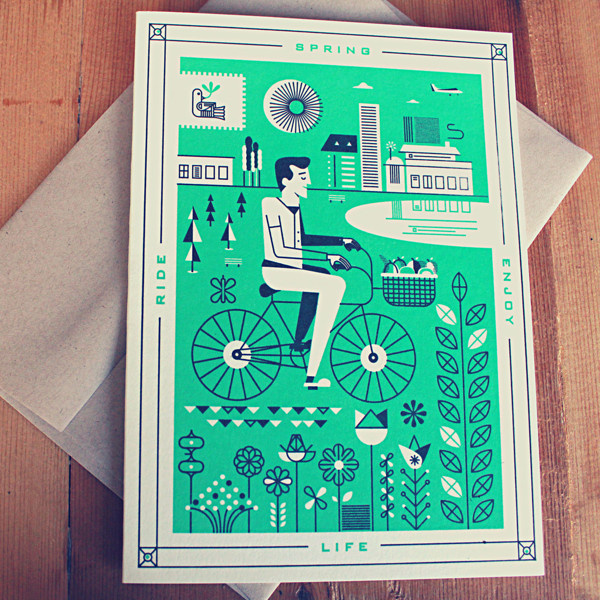 Enjoy Seasons Cards on Behance #spring #seasons