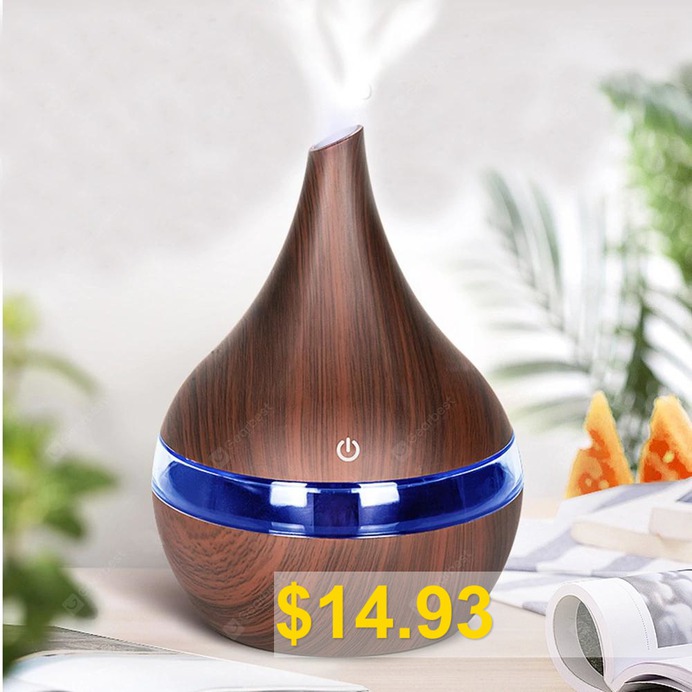 Wood #Grain #Purifier #Home #Humidifier #Mini #Atomizer #Aroma #Sprayer #- #DEEP #COFFEE