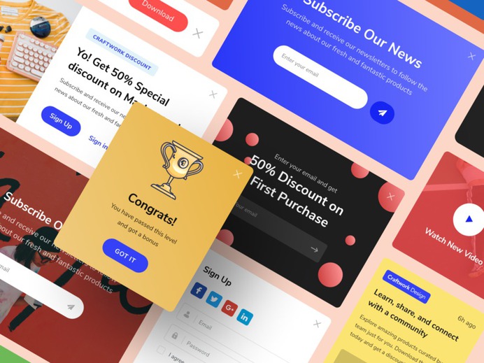 Bites. Ready to Use Modals and Popups.