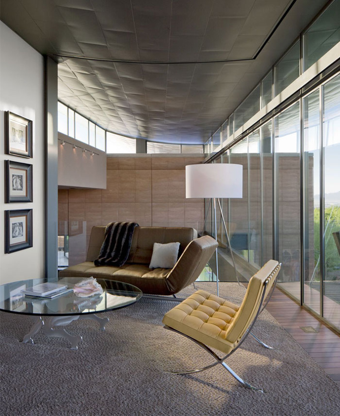 House Located in Desert Hillside