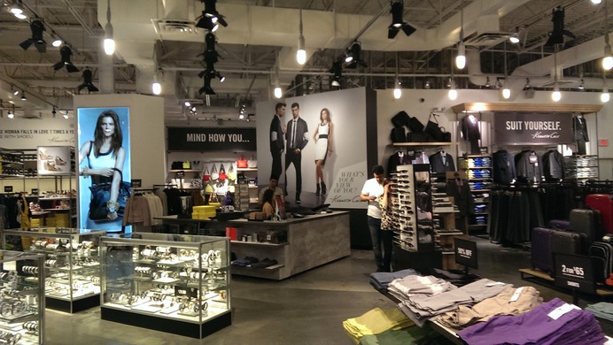 Kenneth Cole - one of the stores we had a major input in designing for them. From this angle you will be able to see a wide variety of the displays we helped to develop.