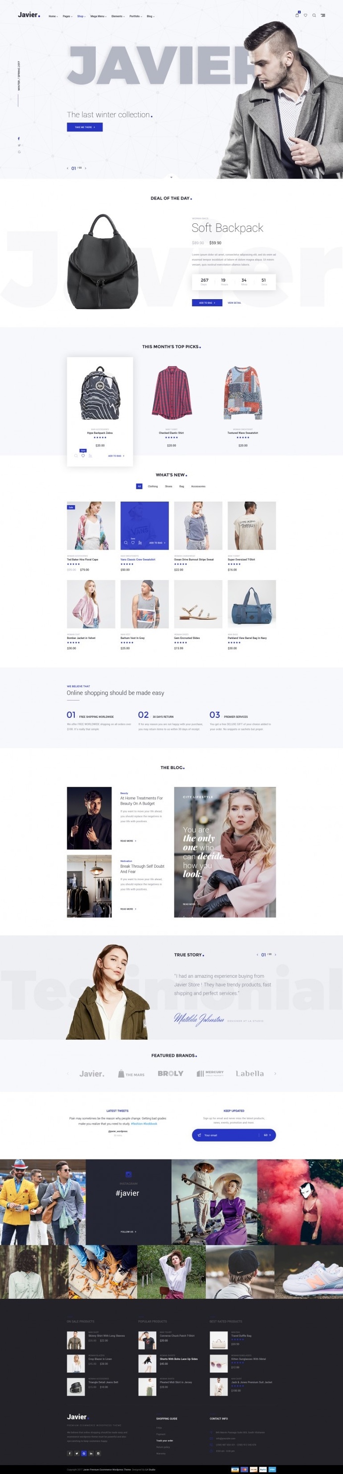 Javier – Premium E-Commcerce
