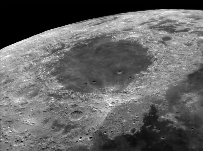 Coming in to land at Mare Crisium Spaceport by Bud Martin Budzynski, UK