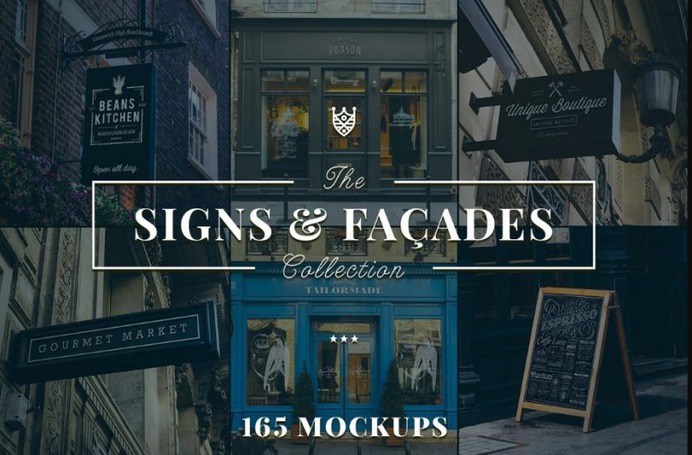 165 Signs and Facade Mockups