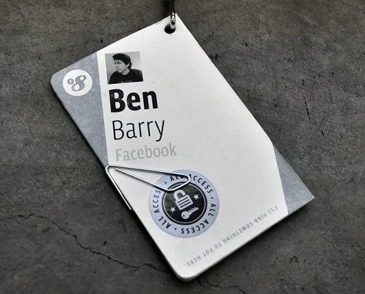 Fonts In Use – f8 Conference Badges #facebook
