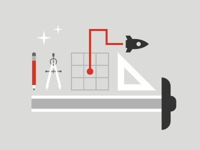 Dribbble - T-MINUS Icons by Roger Strunk #strunk #roger #illustrations #space