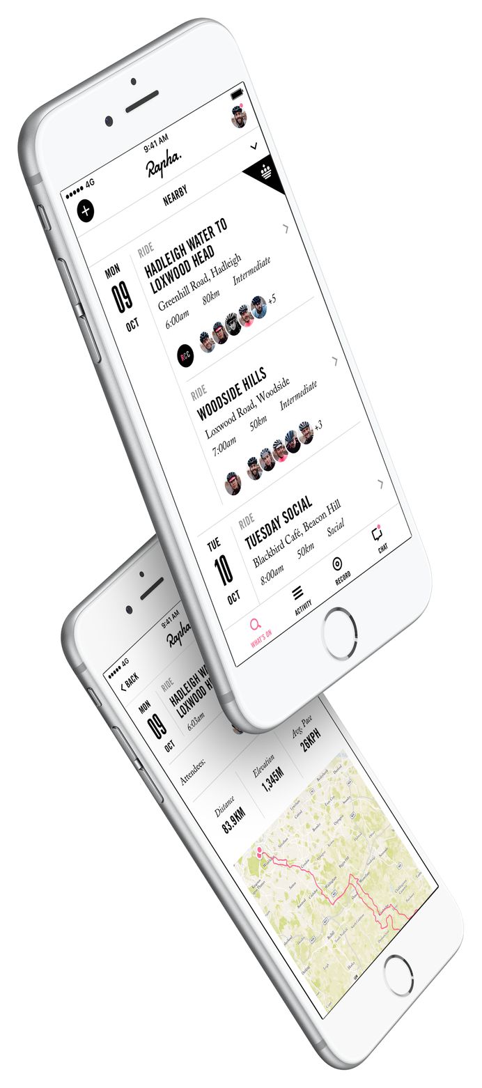 Rapha Cycling Club App
